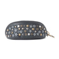 Étui à lunettes en cuir Myra Eclipse Charm noir nuit