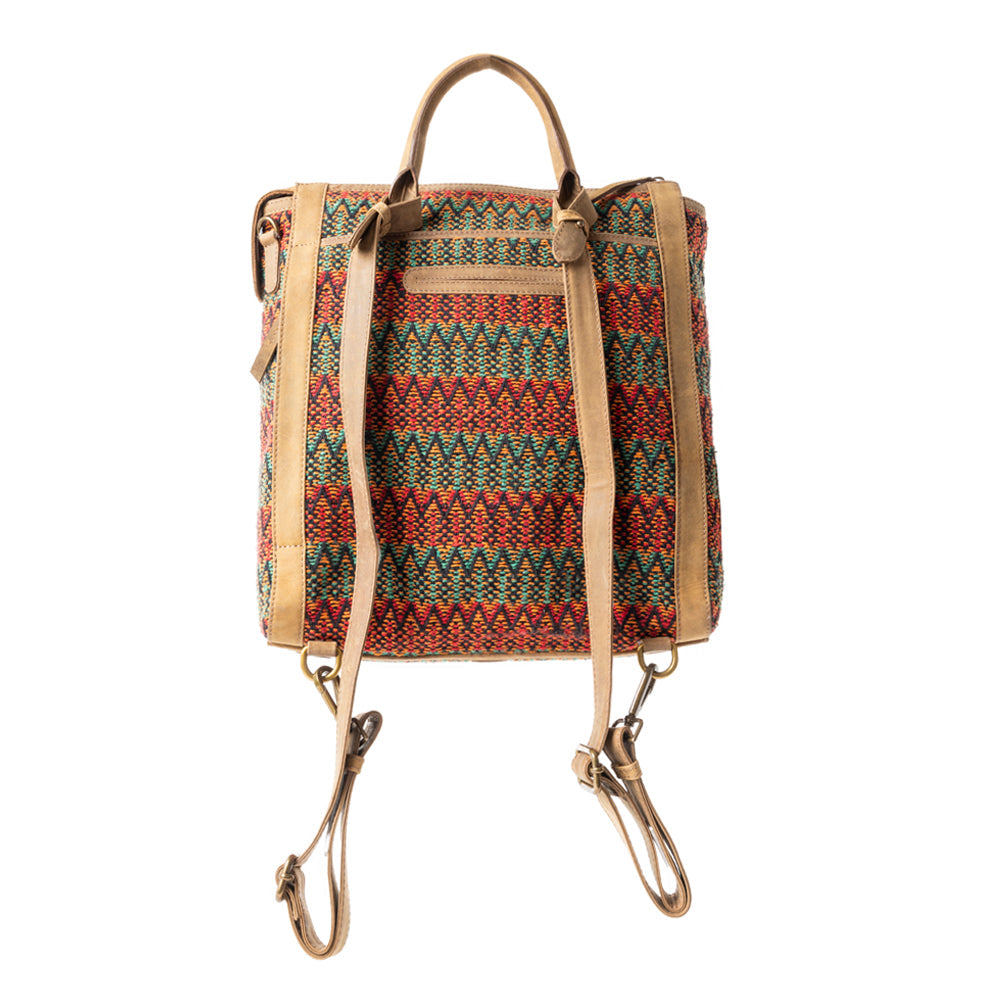 Tapis Terracotta Trails Sac à dos en cuir Desert Sage