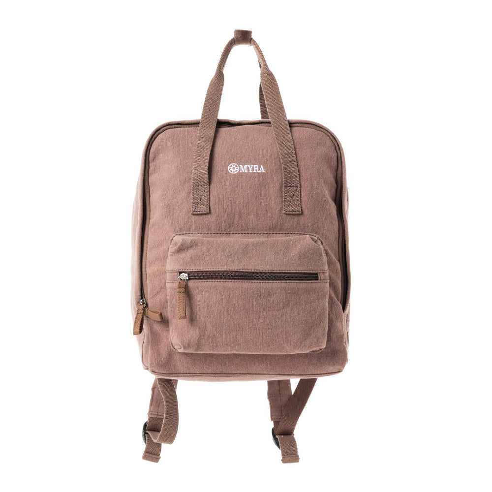 Sac à dos en toile marron Pioneer Trek
