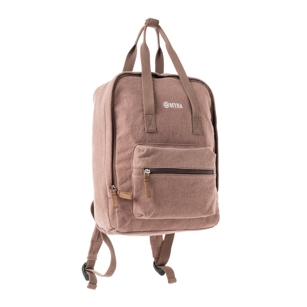 Sac à dos en toile marron Pioneer Trek