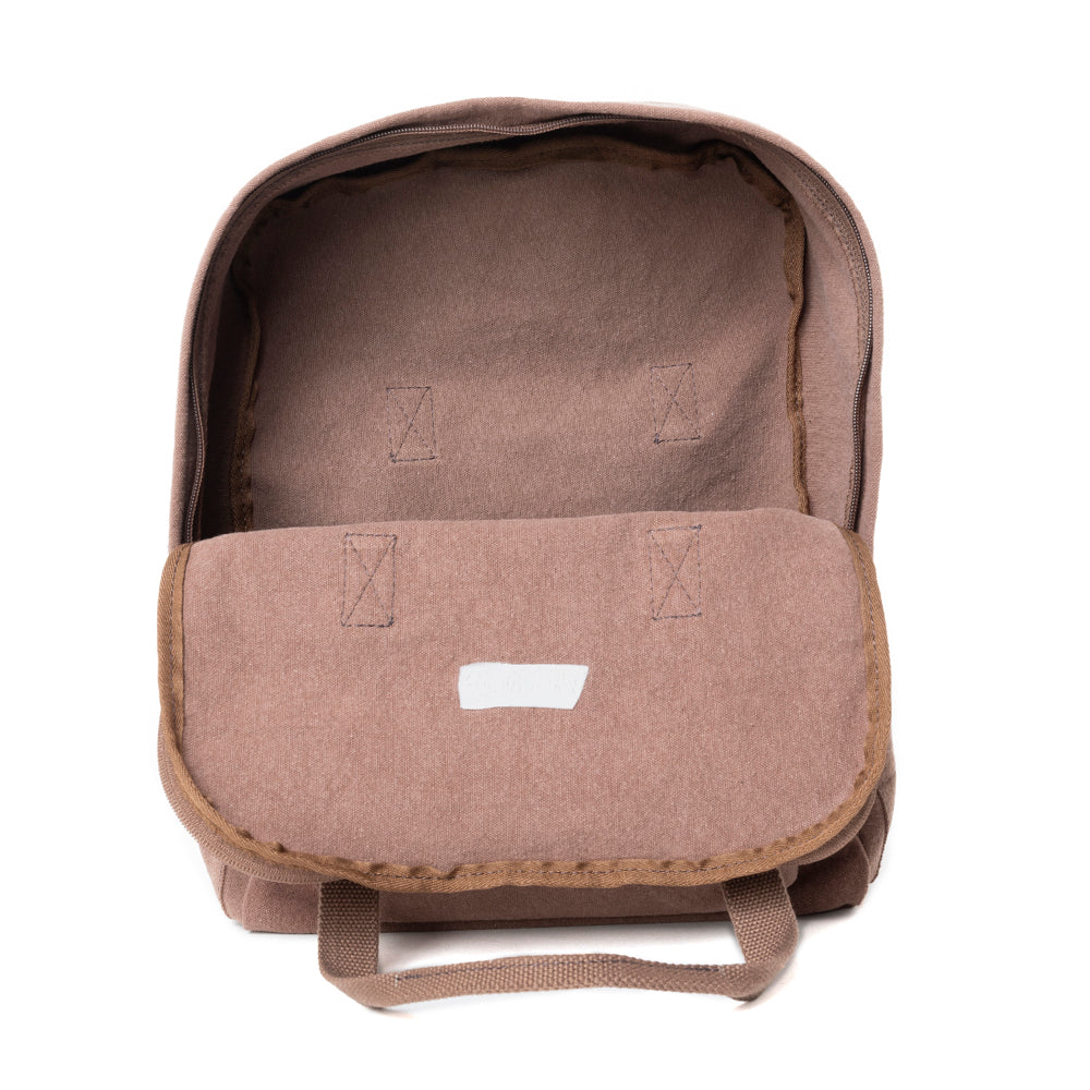 Sac à dos en toile marron Pioneer Trek