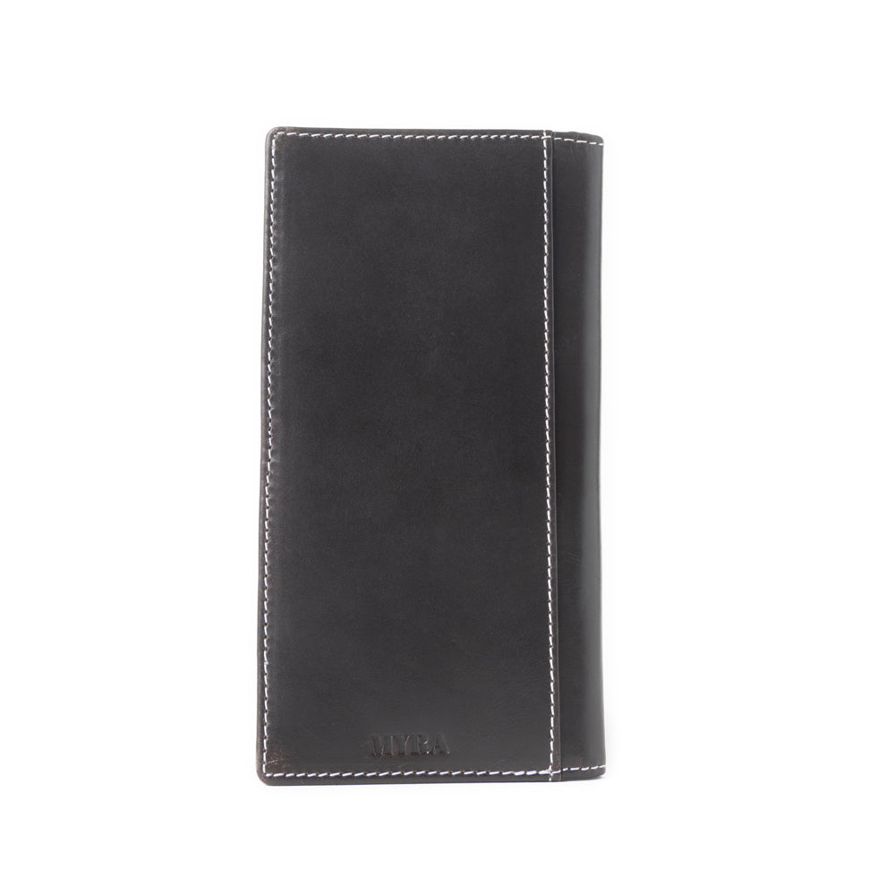 Portefeuille en cuir Blacksmith’s Mark en noir onyx