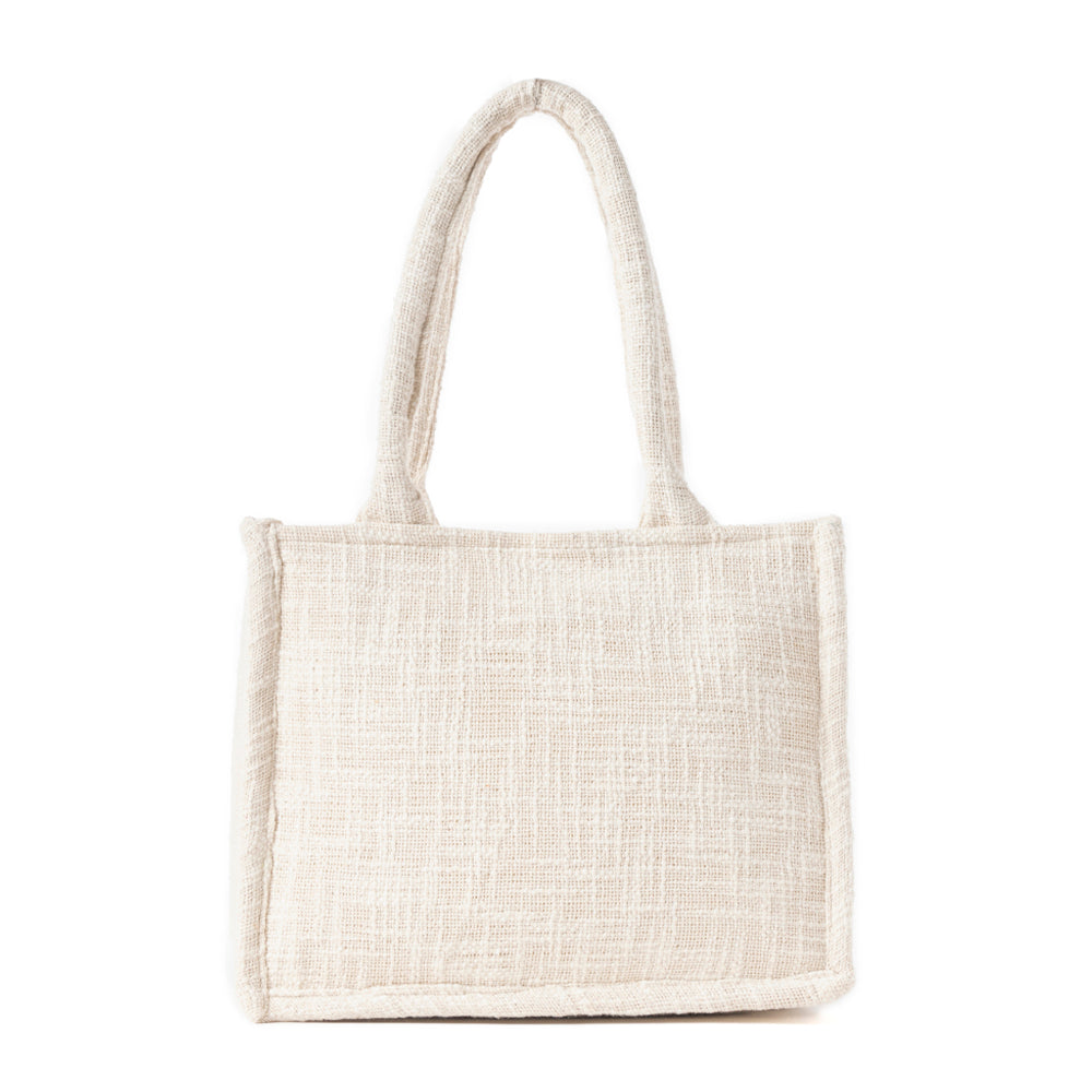 Sac en toile Gypsy Lace blanc bohème