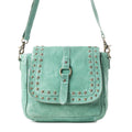 Sac bandoulière en cuir Western Scout Turquoise