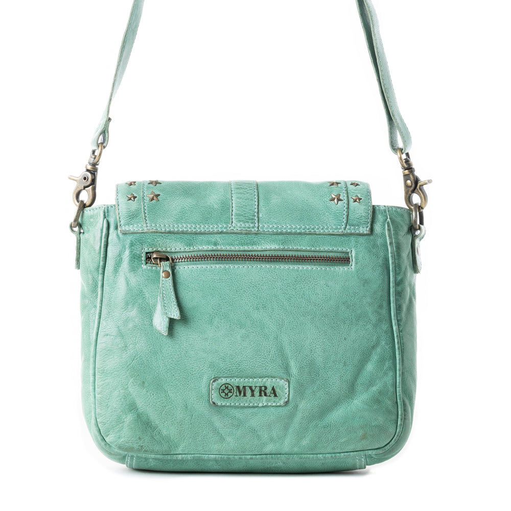 Sac bandoulière en cuir Western Scout Turquoise