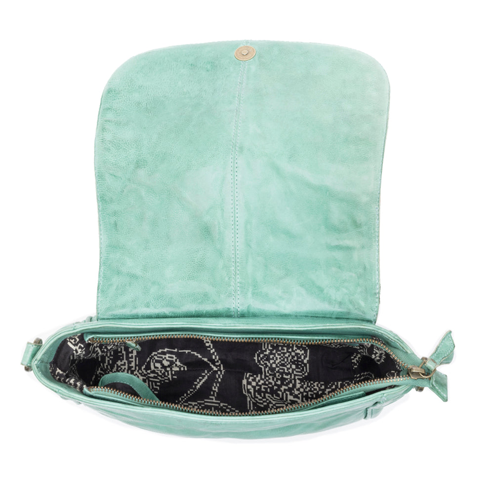 Sac bandoulière en cuir Western Scout Turquoise