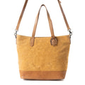 Sac en cuir Amber Dune, couleur moutarde rustique