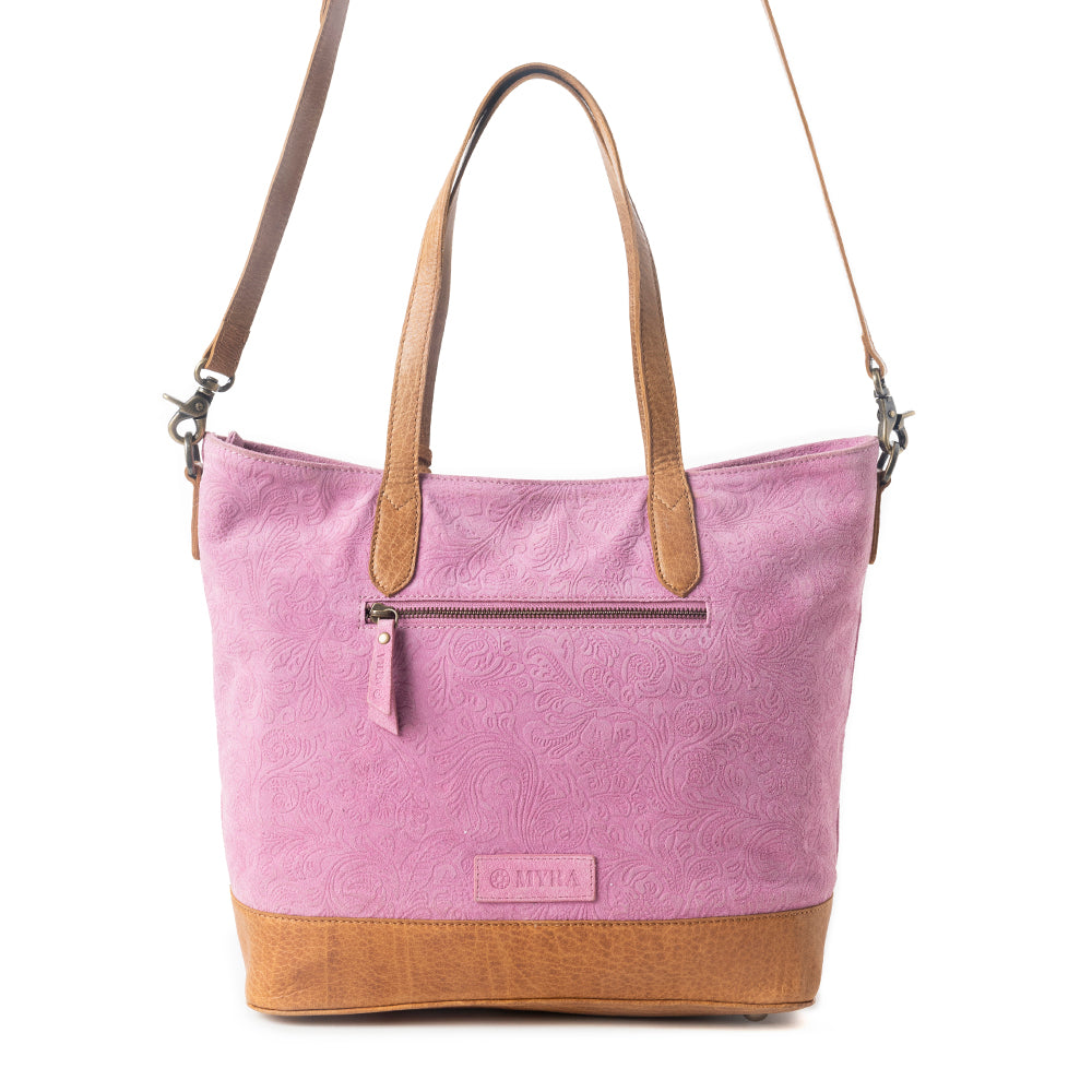 Sac en cuir Amber Dune rose
