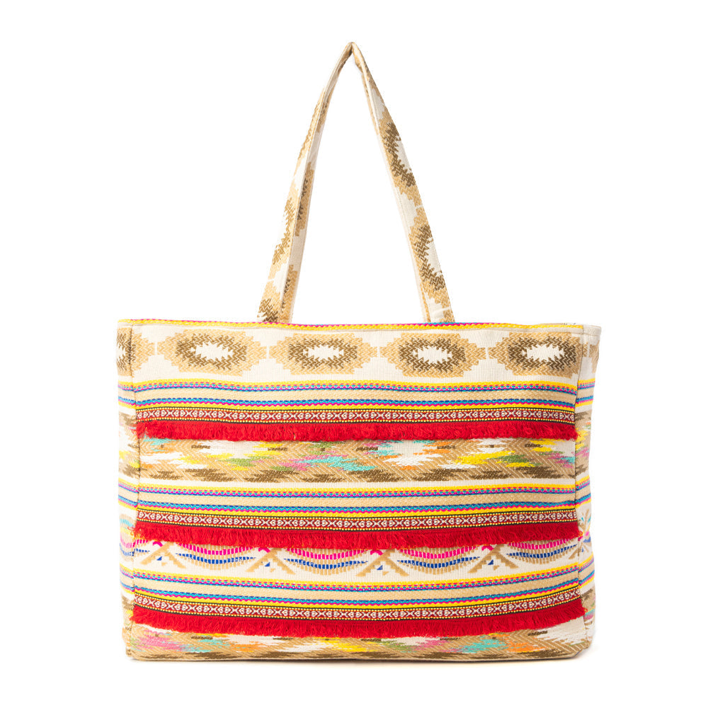 Sac de voyage Myra Sundancer Weekender en motif Vague cramoisie