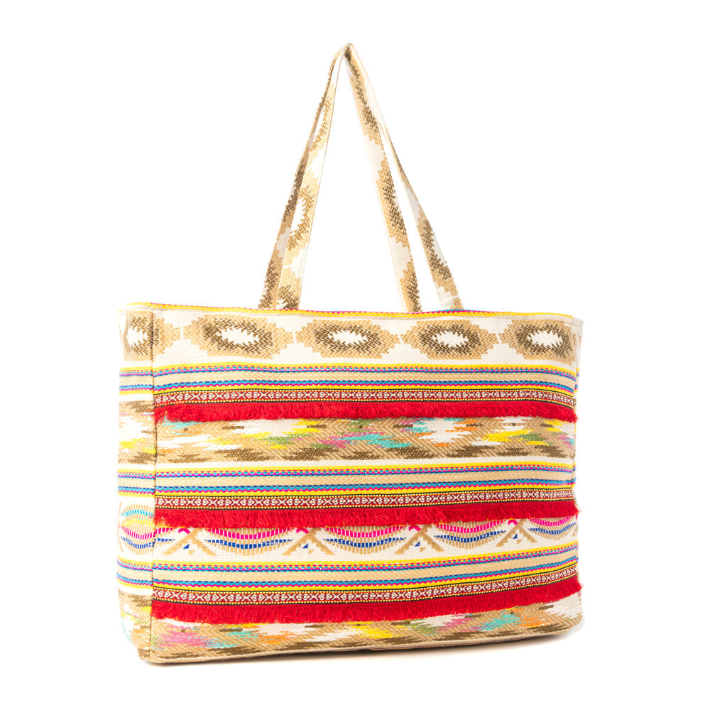 Sac de voyage Myra Sundancer Weekender en motif Vague cramoisie