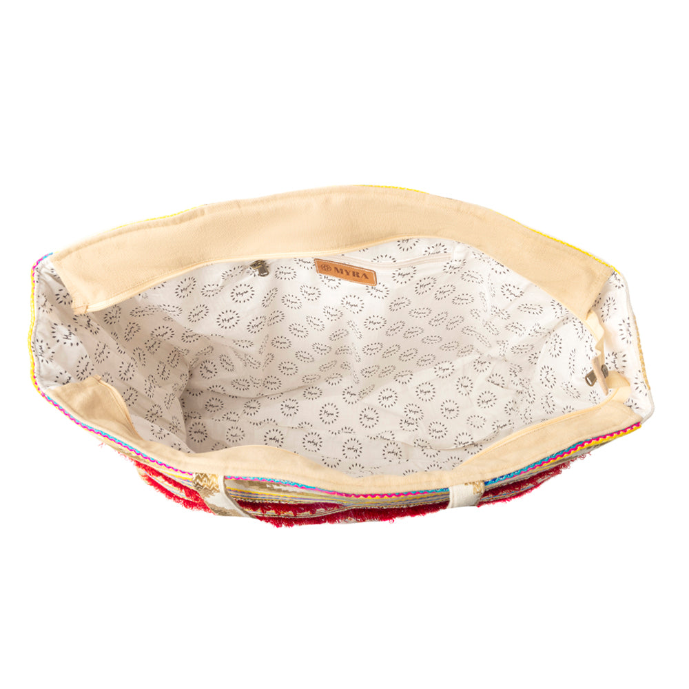 Sac de voyage Myra Sundancer Weekender en motif Vague cramoisie