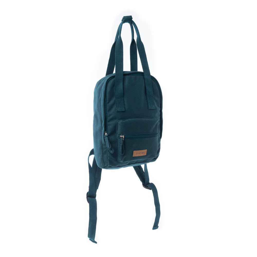 Sac à dos en coton bleu marine Myra Summit
