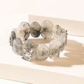 Bracelet Sauge argentée en quartz clair de lune
