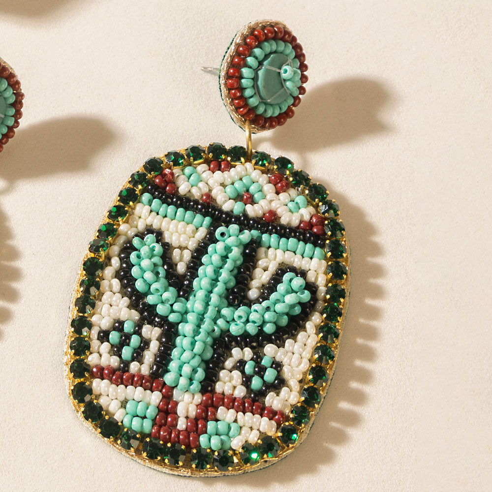 Boucles d'oreilles Tucson Bloomers en Sunstone sarcelle