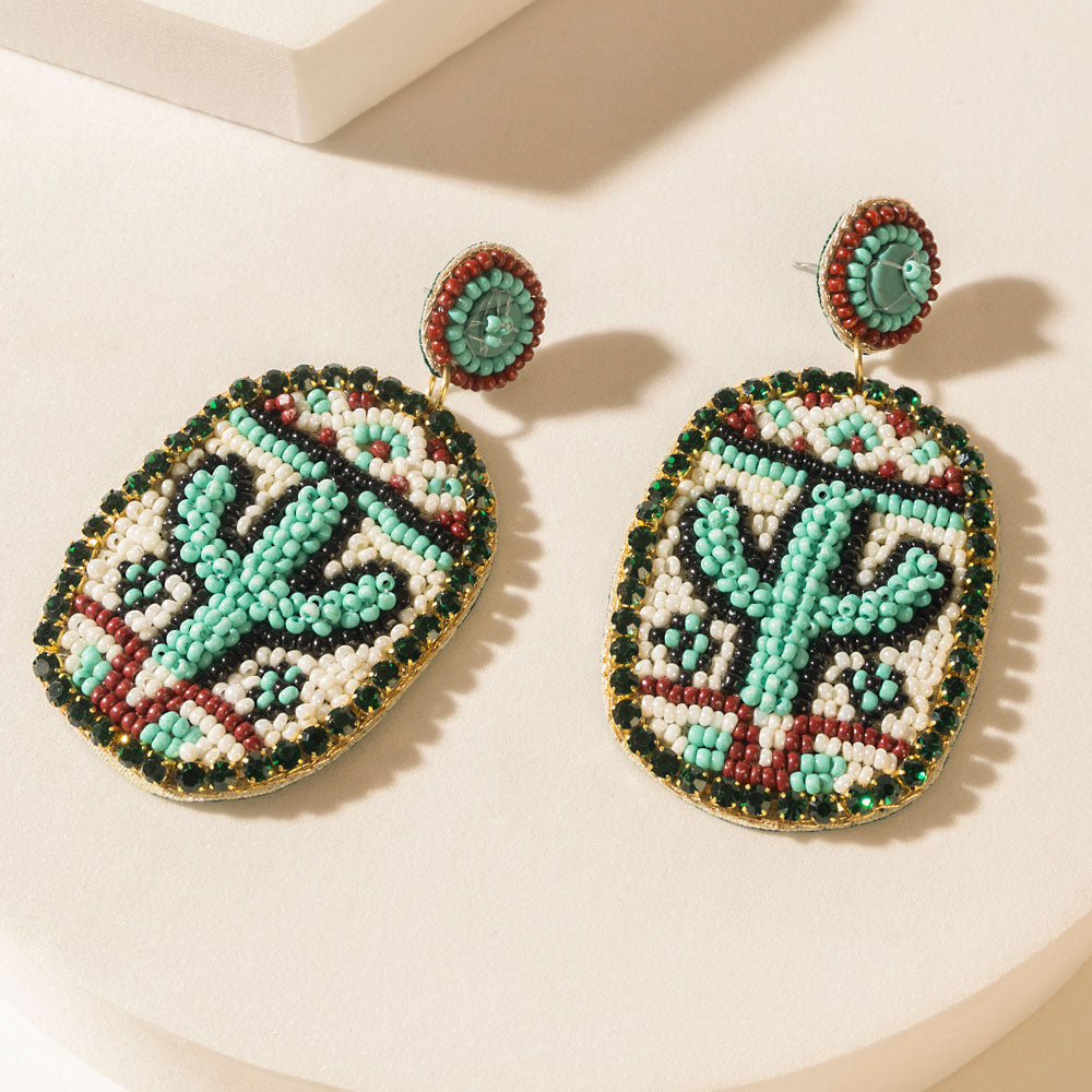 Boucles d'oreilles Tucson Bloomers en Sunstone sarcelle