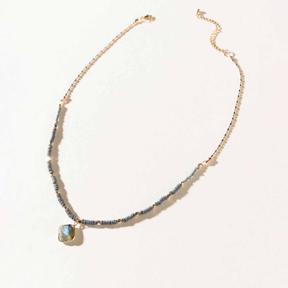 Collier Odessa en quartz fumé
