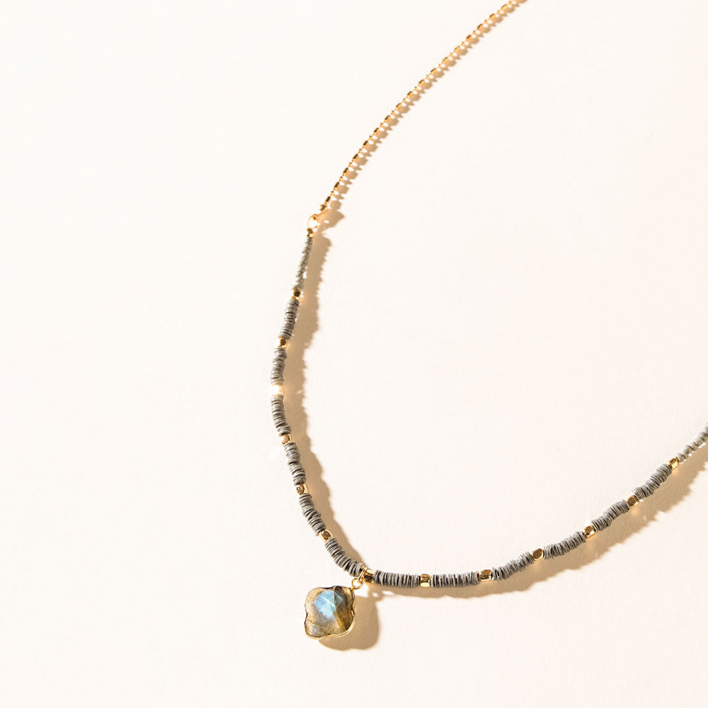 Collier Odessa en quartz fumé