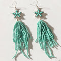 Boucles d'oreilles Skyfall Nova Turquoise Scintillant