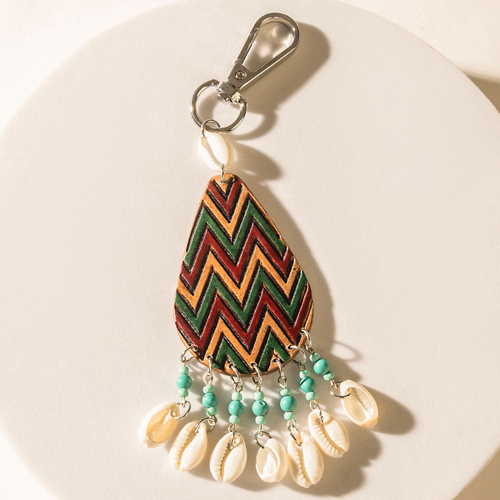 Porte-clés Chevron Song Rouge Terracota