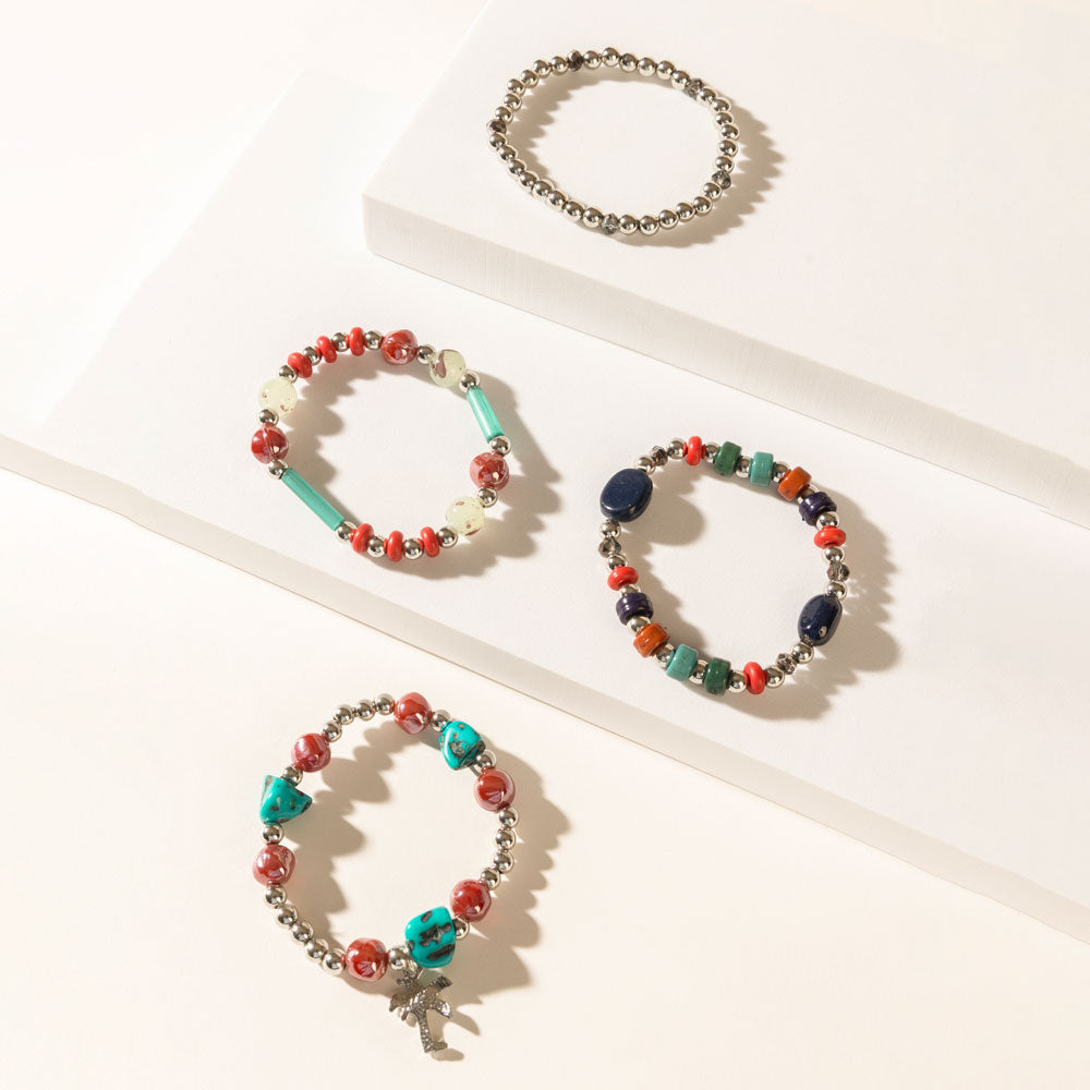 Bracelet empilable Islander Bliss corail lagune