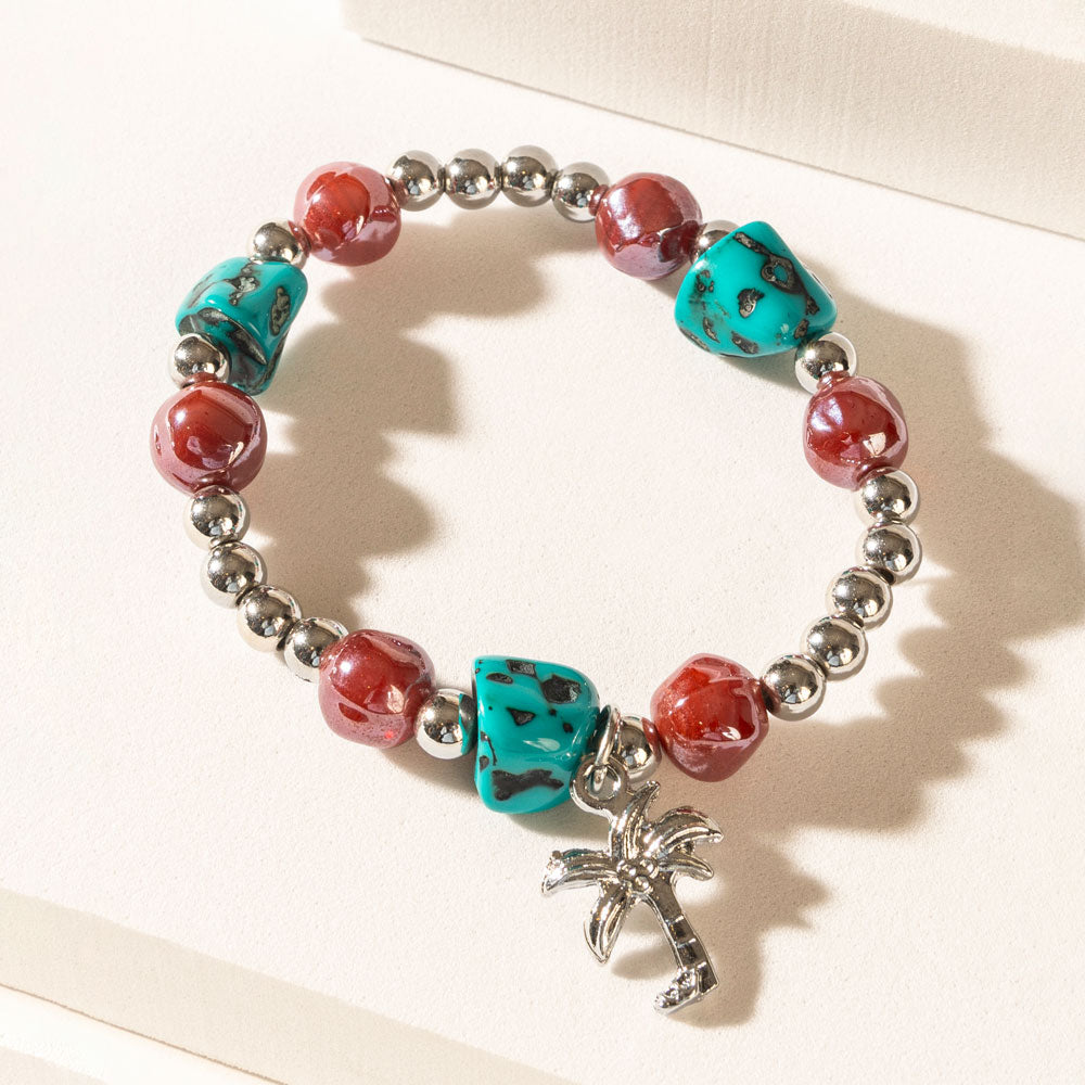 Bracelet empilable Islander Bliss corail lagune