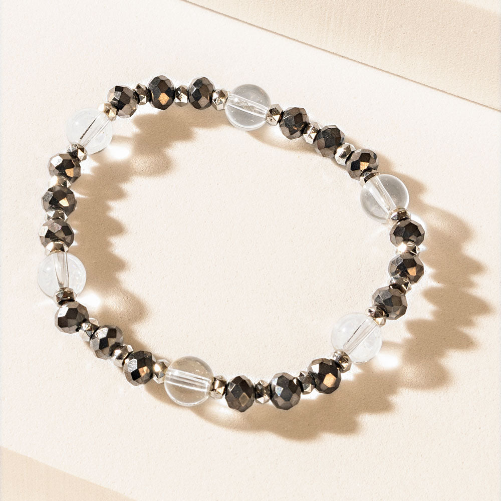 Bracelet Aura Cendrée Gris Givré