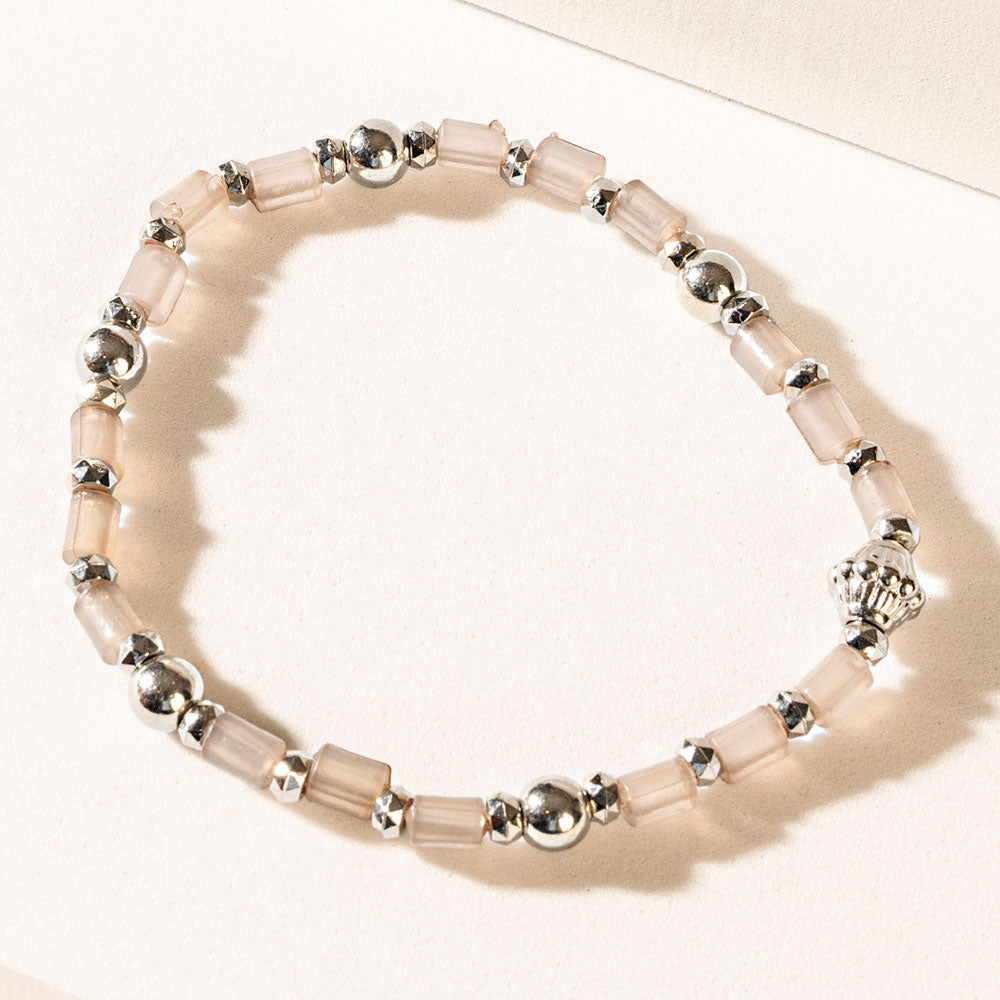 Bracelet Aura Cendrée Gris Givré
