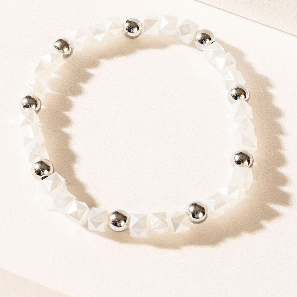 Bracelet Aura Cendrée Gris Givré