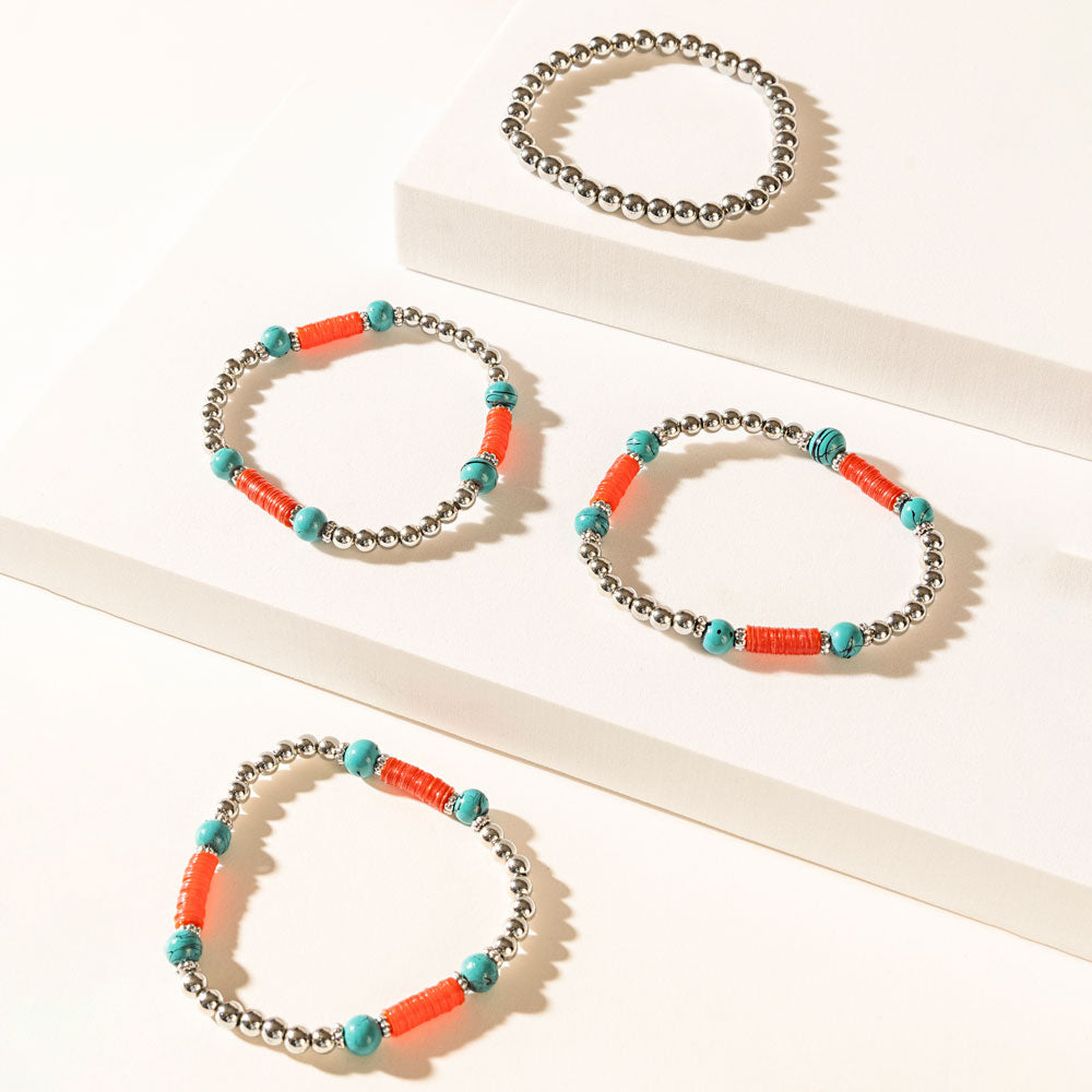 Bracelet Rituel Rivière Rouge en Aqua Rouge