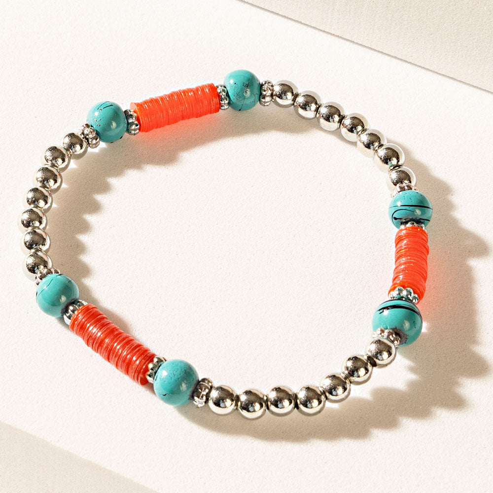 Bracelet Rituel Rivière Rouge en Aqua Rouge