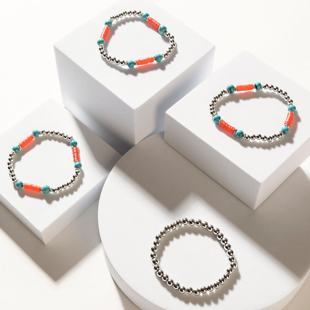 Bracelet Rituel Rivière Rouge en Aqua Rouge