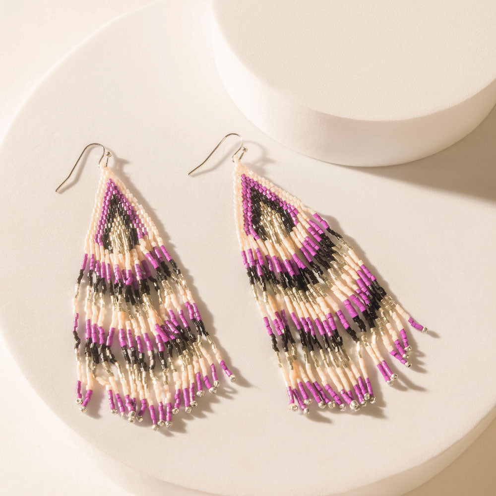 Boucles d'oreilles Myra Vents Chuchotants Lilas Audacieux
