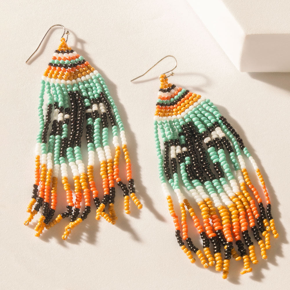 Boucles d'oreilles Myra L'Aigle qui parle sarcelle ensoleillé
