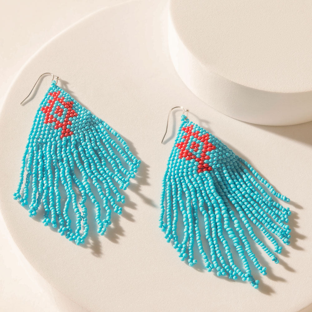 Boucles d'oreilles Myra Mesa Crossroads bleu électrique