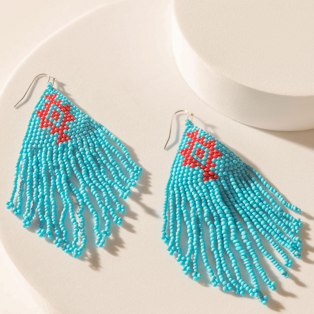 Boucles d'oreilles Myra Mesa Crossroads bleu électrique