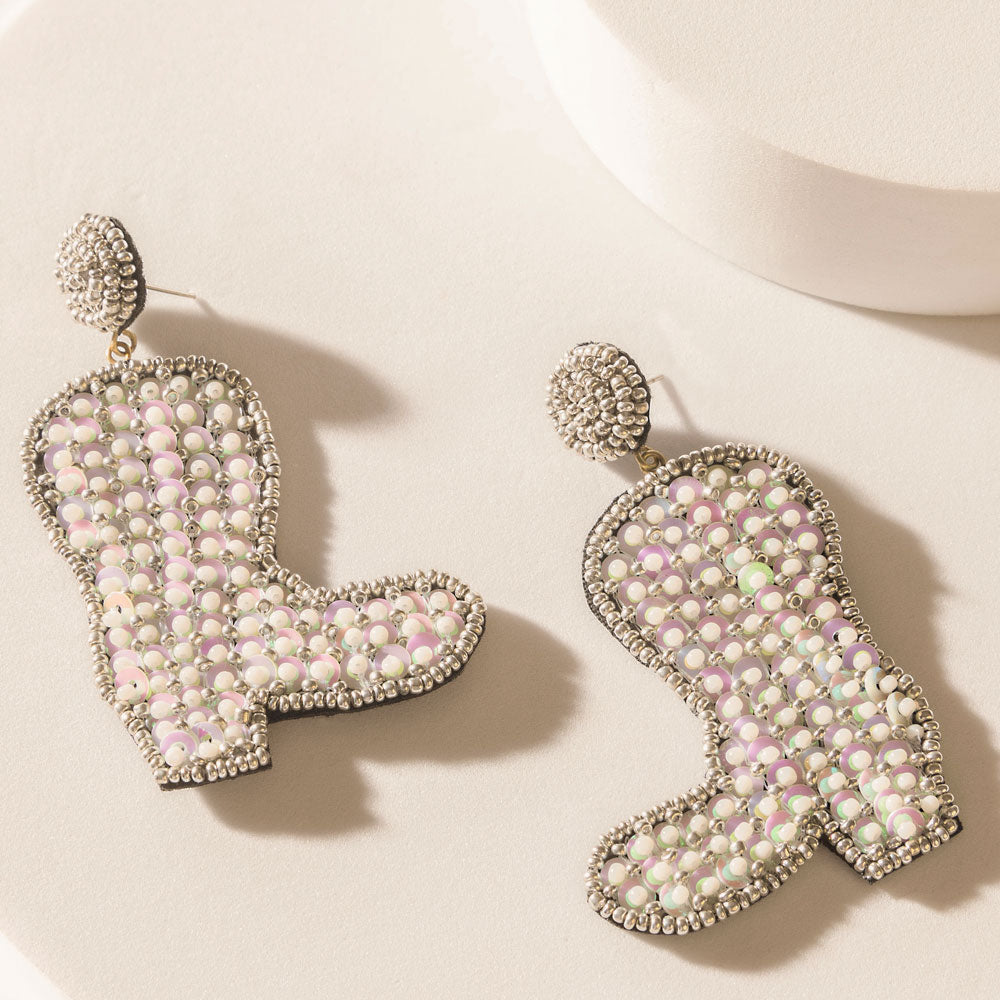 Boucles d'oreilles Myra Starlight Rodeo Blanc Perle