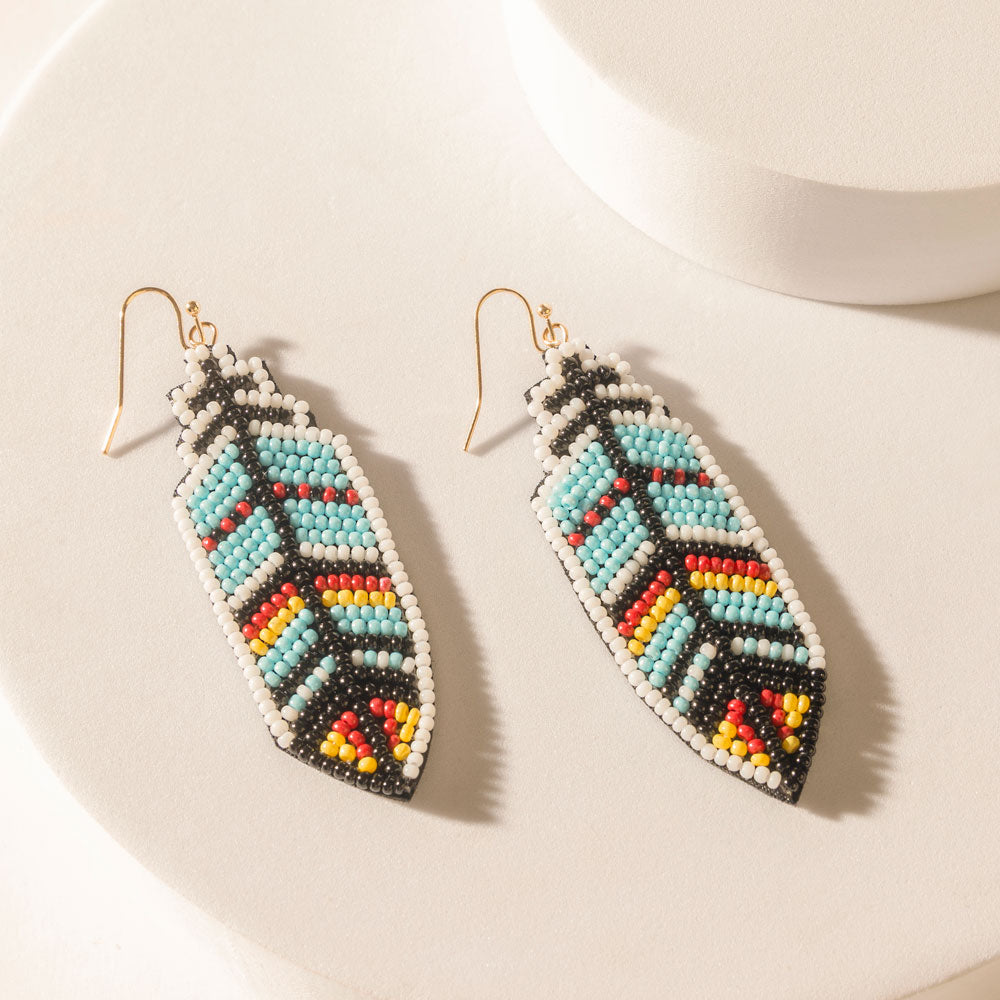 Boucles d'oreilles Myra Zuni en bleu Skyfall