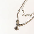 Collier « Vœu du Vagabond » en argent charbon