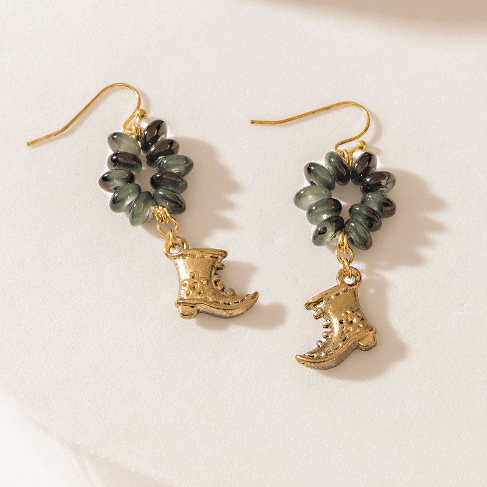 Boucles d'oreilles Myra Tiny Trouble en Onyx Minuit
