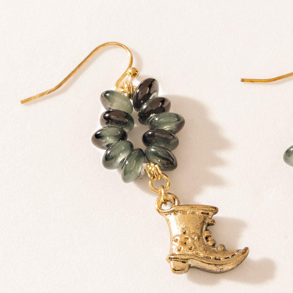 Boucles d'oreilles Myra Tiny Trouble en Onyx Minuit