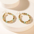 Boucles d'oreilles Myra Goldrush Glow en teal Solaire