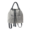 Myra Sel de Mer Bucket Backpack gris vieilli