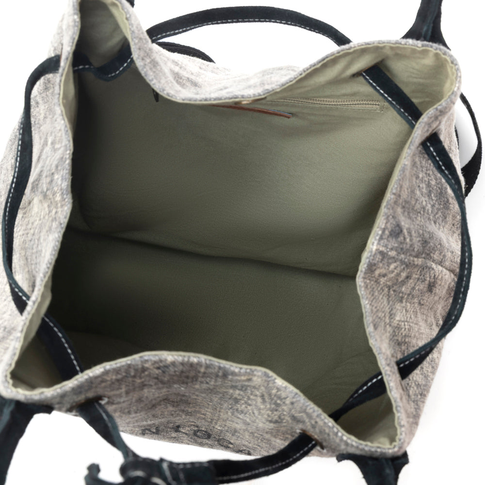 Myra Sel de Mer Bucket Backpack gris vieilli