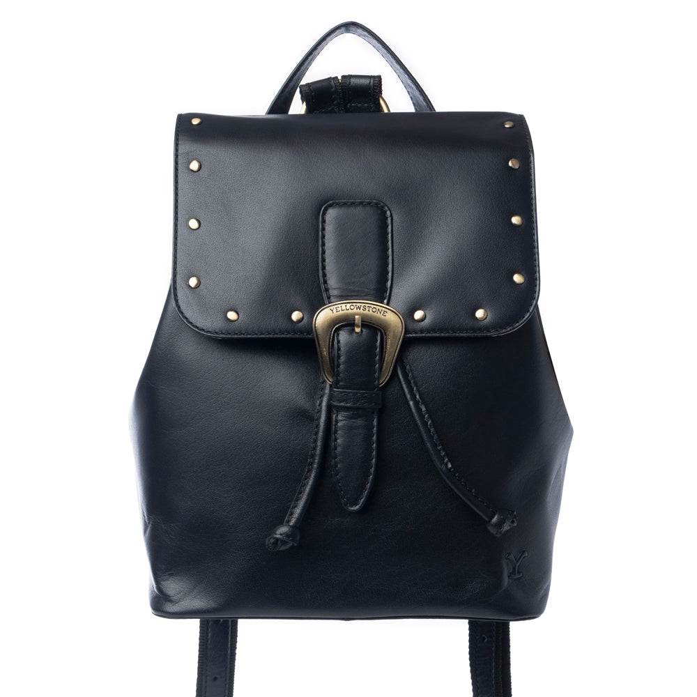 Sac à dos en cuir clouté Yellowstone Longhorn Ash