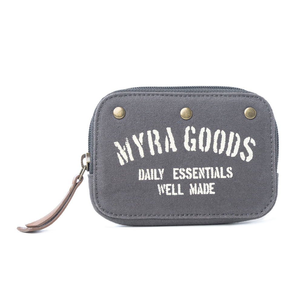 Portefeuille Myra Goods Raven Night en gris cendré