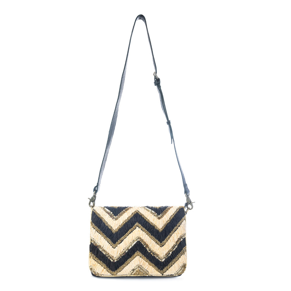 Sac bandoulière Myra Velvet Ember en Golden Shadow