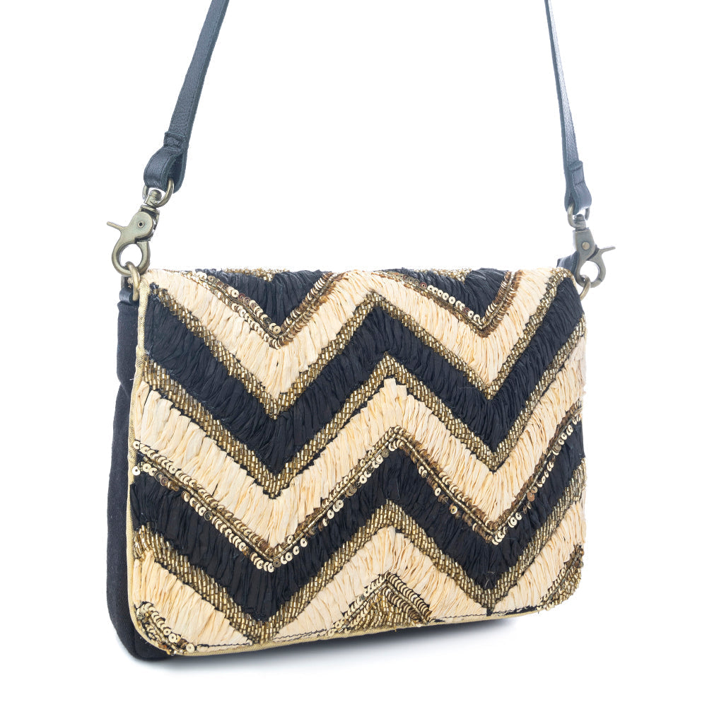Sac bandoulière Myra Velvet Ember en Golden Shadow