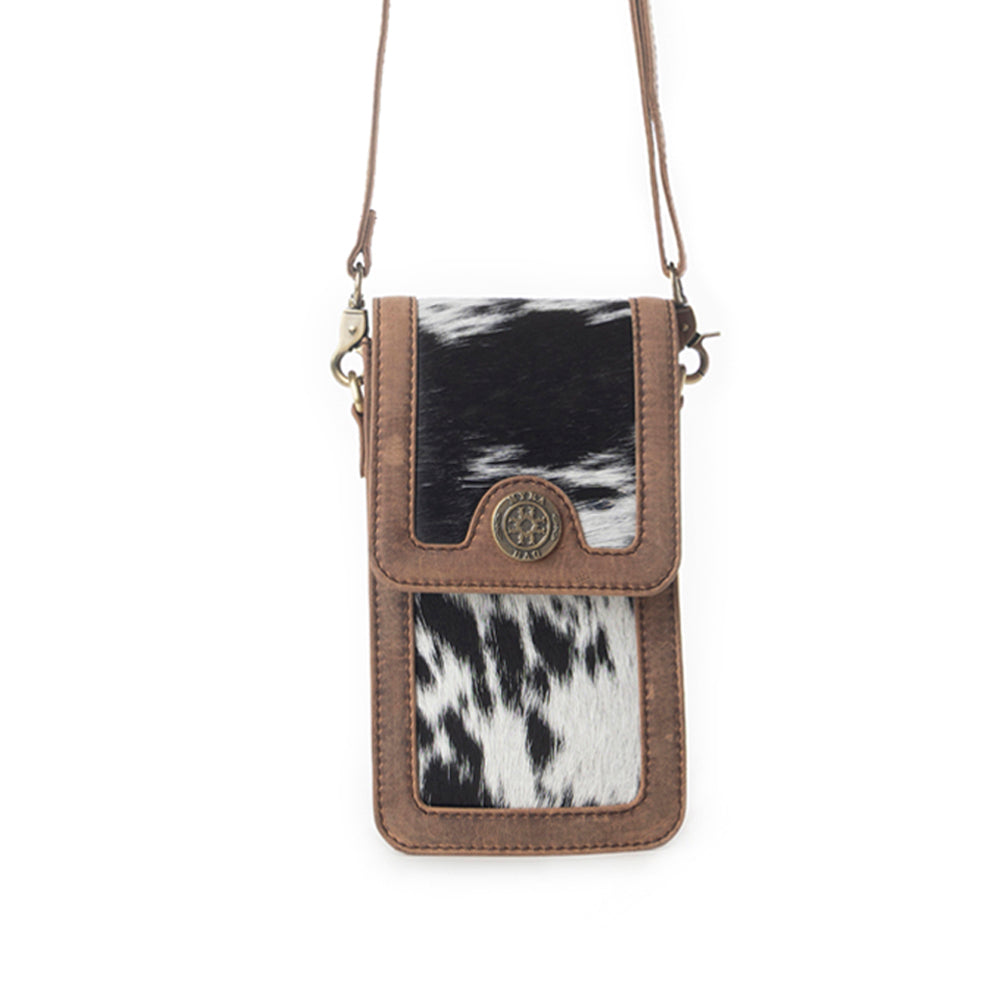 Sac en cuir chevelu Myra Lasso Lane Hairon en Snowhide