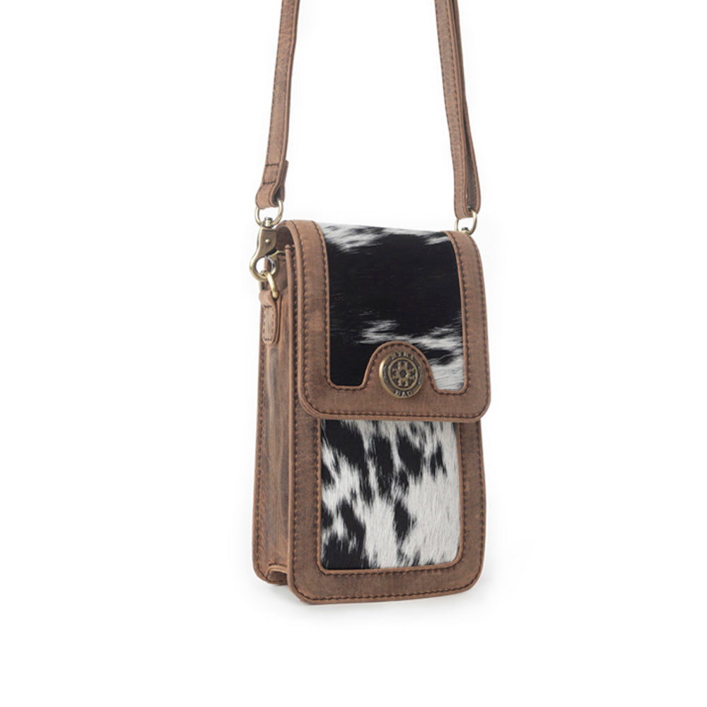 Sac en cuir chevelu Myra Lasso Lane Hairon en Snowhide