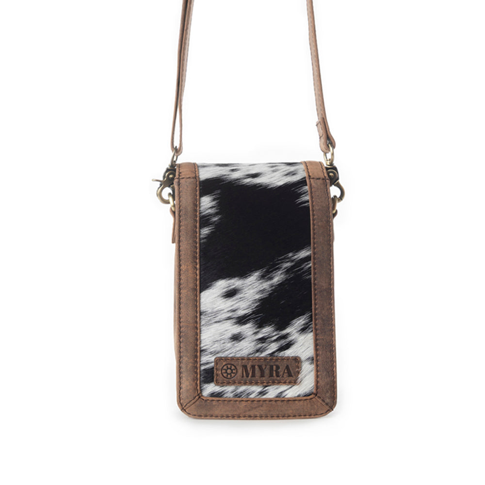 Sac en cuir chevelu Myra Lasso Lane Hairon en Snowhide